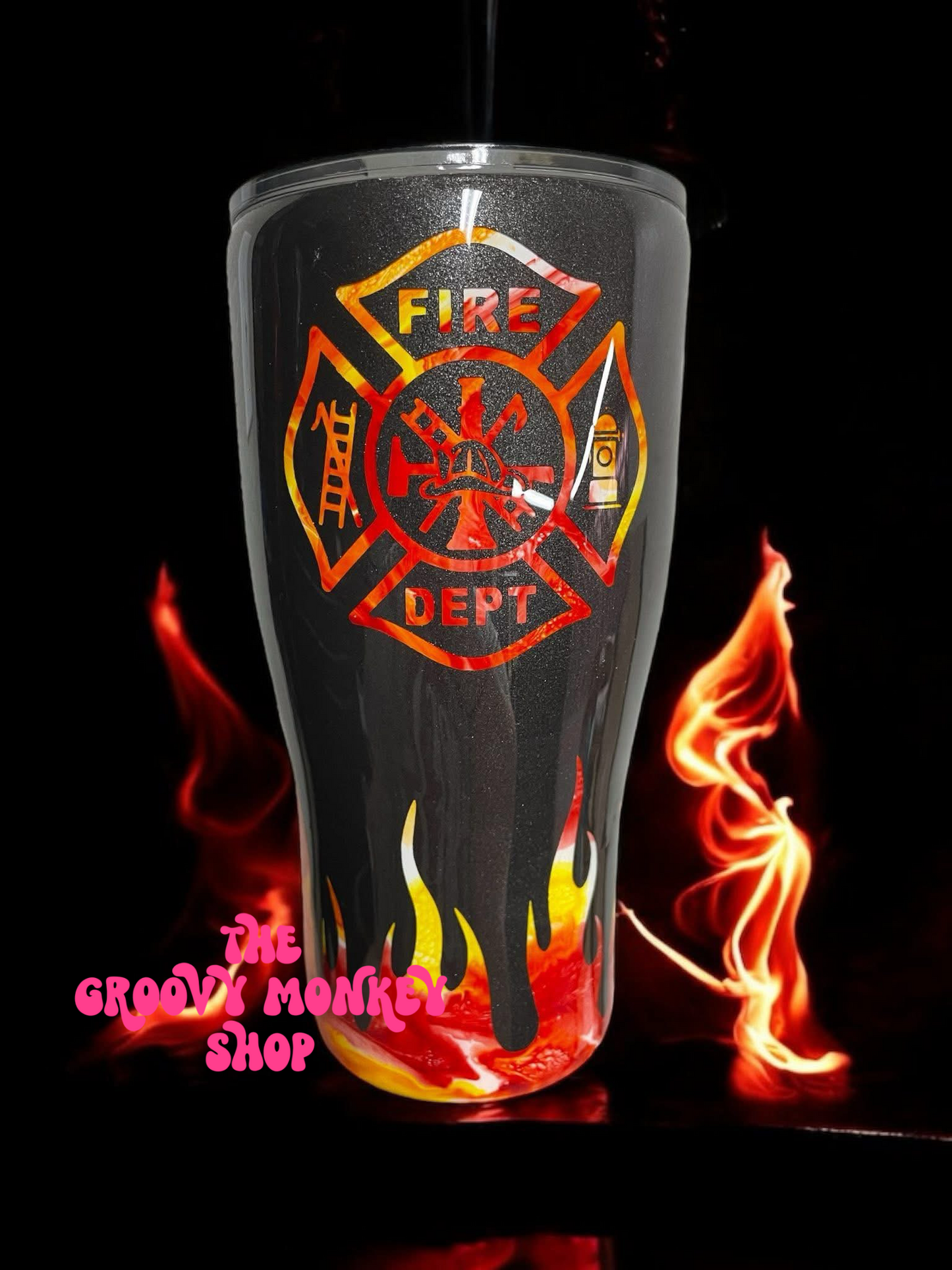 Fire Swirl Tumbler 🔥